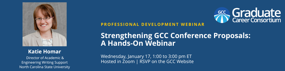Strengthening GCC Proposals: A Hands-On Webinar, 1/17/24, 1-3 pm ET