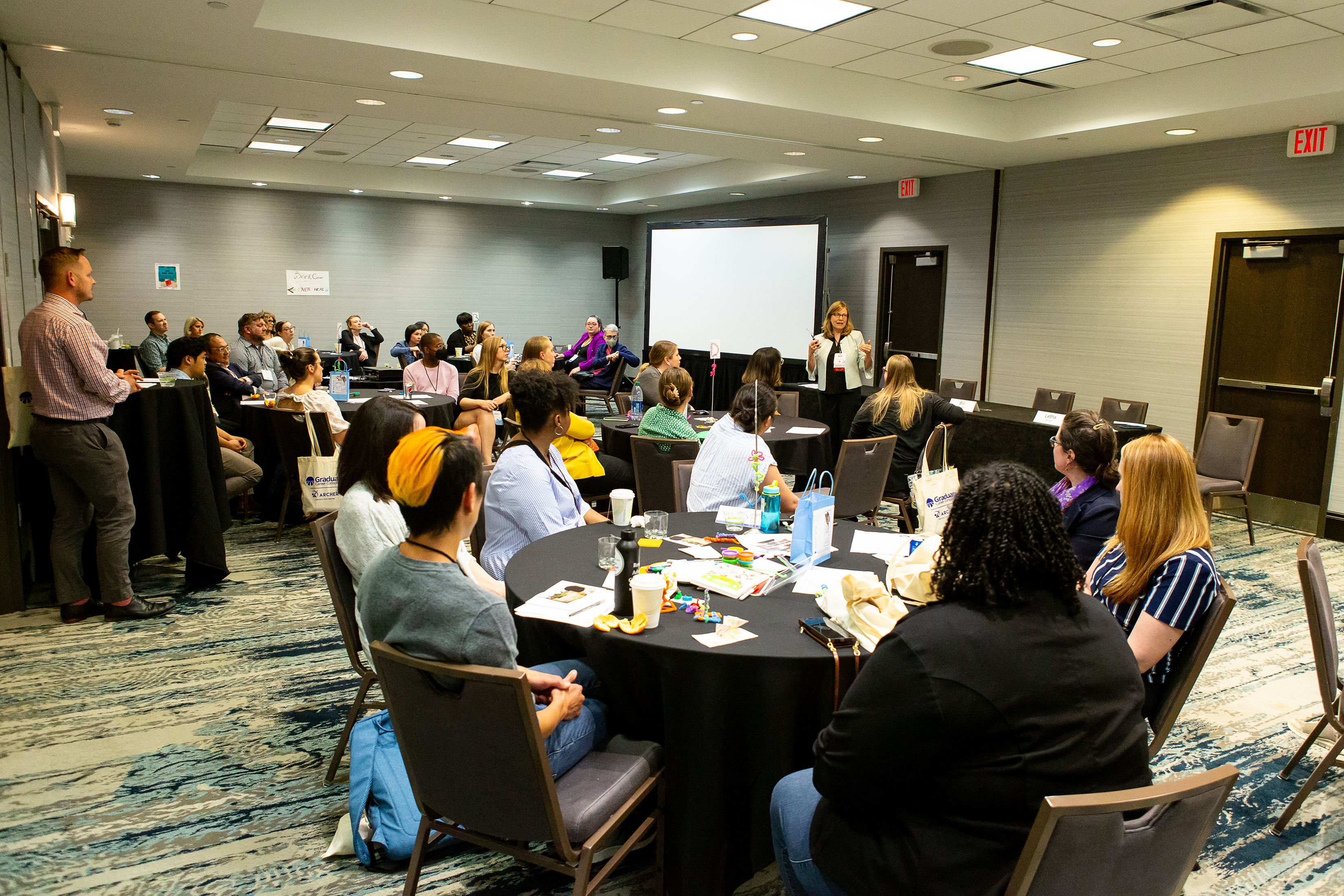 Beth Olson addresses Pre Conference Attendees