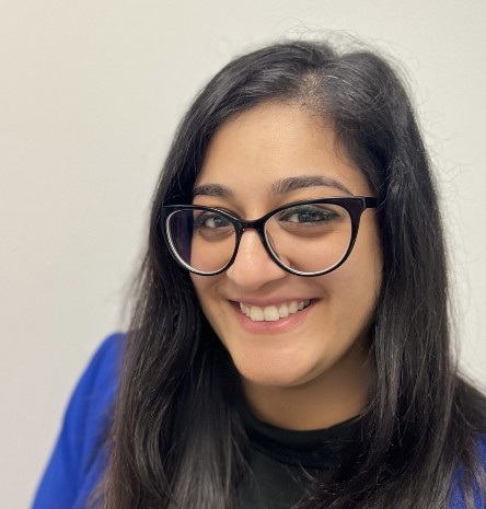 This is a photo headshot of Sabeen Sheikh, a very active GCC volunteer who is now serving as Professional Development Officer.